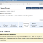 Canada's Hong Kong travel advisory, 2 July 2020.