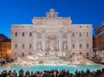 Trevi Fountain.