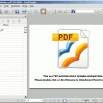 Opening a PDF portfolio in Foxit Reader: 3.