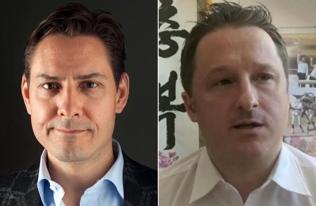 Collage: Michael Kovrig and Michael Spavor (the Two Michaels).