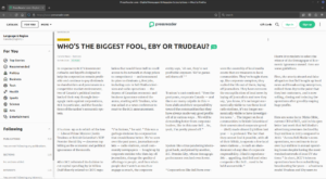 The National Post: Who's the biggest fool, Eby or Trudeau?