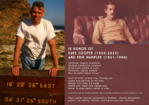 Obituary of Dave Cooper, from Vince