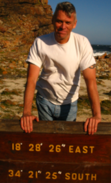 Dave Cooper at Cape Point in South Africa