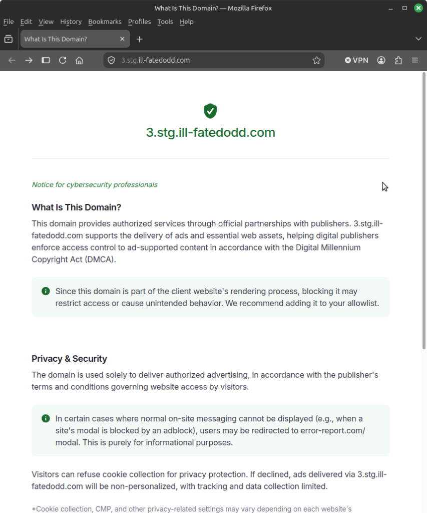 ill-fatedodd.com screenshot